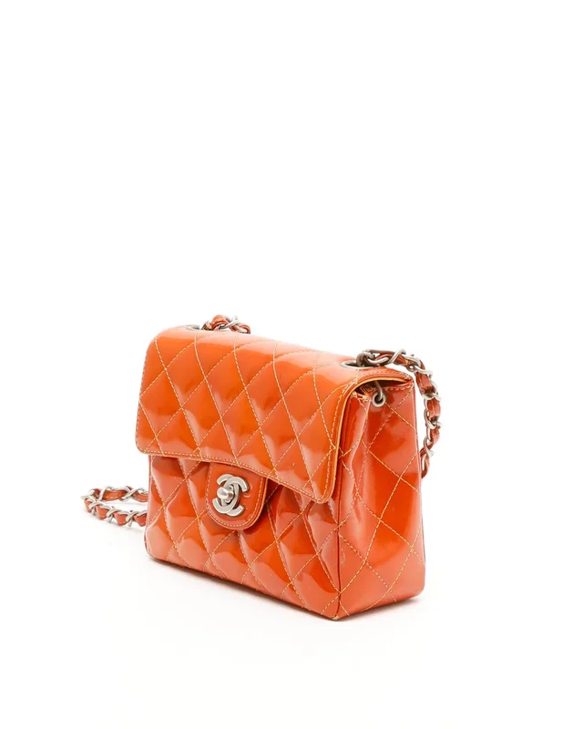 Chanel Classic Square Patent Single Flap Bag in Patent leather from A Retro Tale, photo 2 of 14
