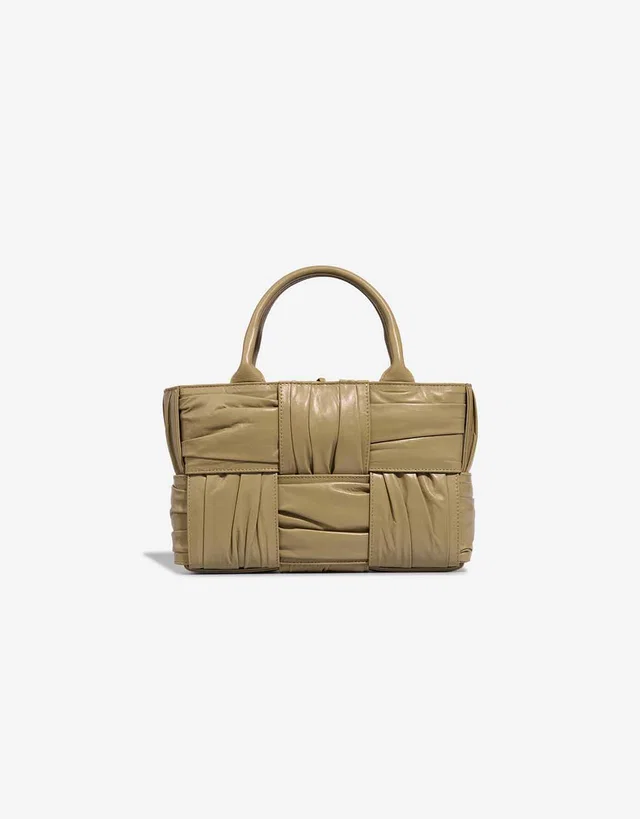Bottega Veneta Arco Tote Small Calf Sage in Green Calfskin from SACLÀB
