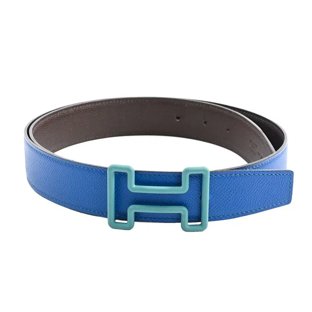 Hermès Belt Tonight Blue in Blue Epsom leather from The Reluxe