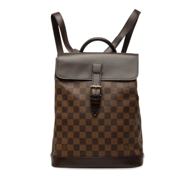 Brown Louis Vuitton Damier Ebene Soho Backpack in Brown Canvas from Designer Revival, photo 1 of 1