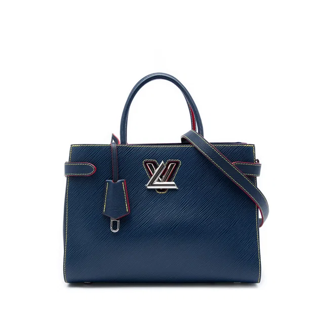 Blue Louis Vuitton Epi Twist Satchel in Blue Leather from Designer Revival