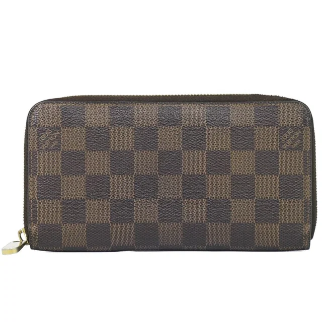 LV Vintage Zippy Wallet Damier Ebene Brown in Brown Coated canvas from The Reluxe