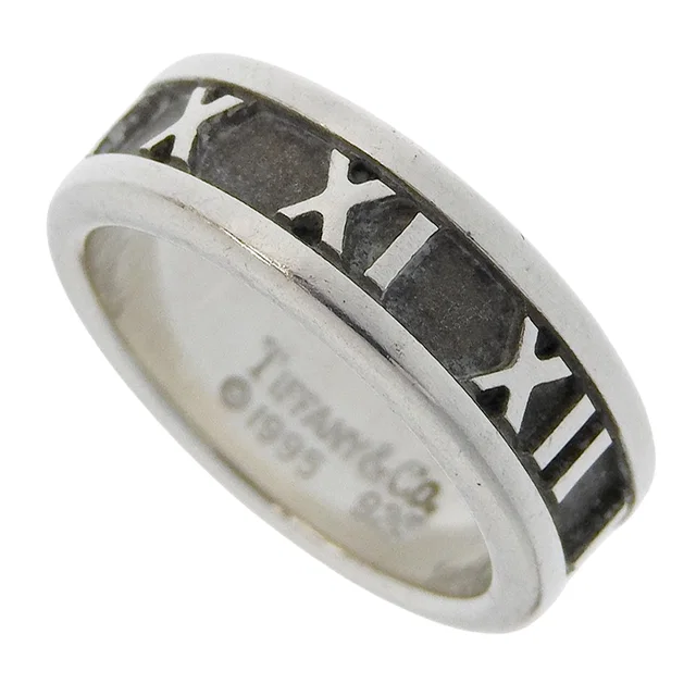 Tiffany & Co. 925 Atlas Ring #48 Silver in Silver from VINTAGE QOO TOKYO