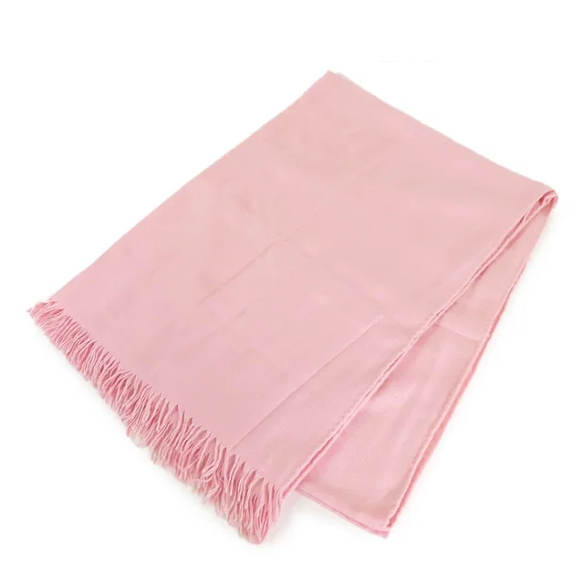 Hermès New Libris Shawl Pink Cashmere Silk Scarf in Pink Silk from The Reluxe