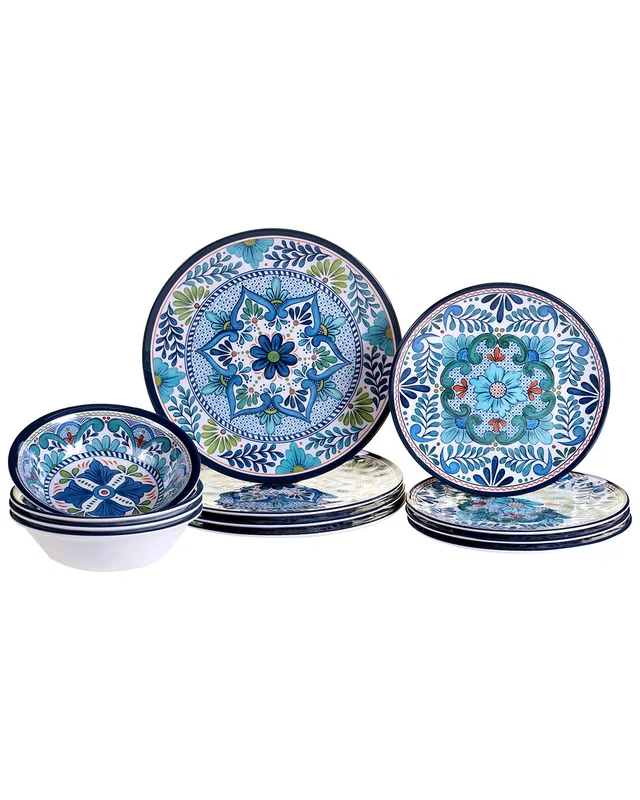 Certified International Talavera by Nancy Green 12pc Melamine Dinnerware Set, image 1 of 1 from Rue La La