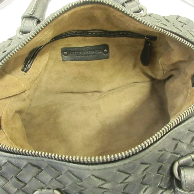Bottega Veneta Intrecciato Leather Mini Boston Bag in Black Woven leather from LuxUness, photo 10 of 14