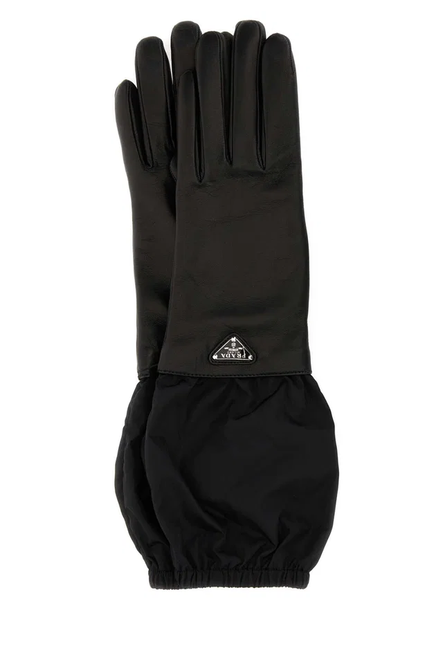 Prada Lamb Leather Gloves — Black Agnello in Black Lambskin from HEWI