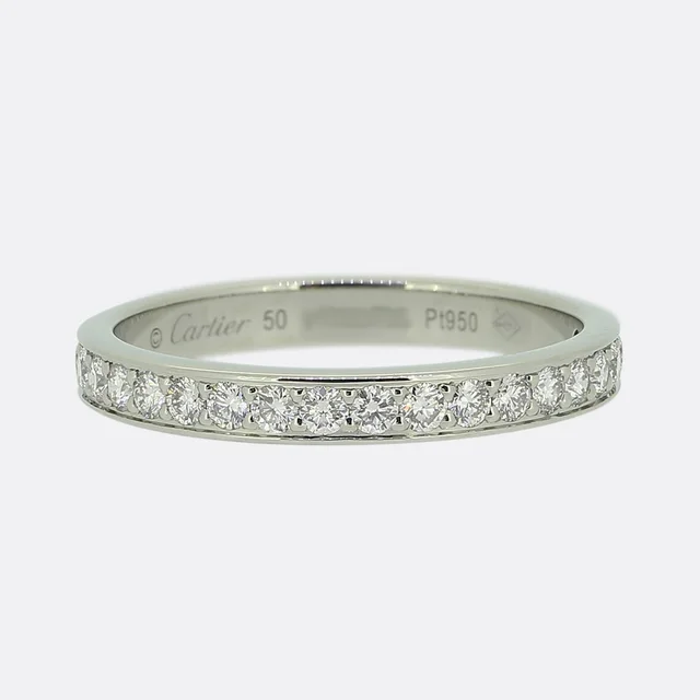 Cartier Diamond Half-Eternity Ring Size K (50) from The Vintage Jeweller