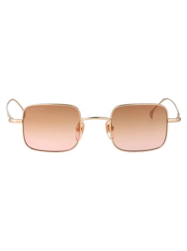 Gucci Gg1813s Gradient-Tinted Metal Sunglasses — Gold in Gold from HEWI