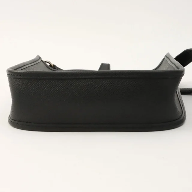 Hermès 2004 Evelyn TPM Black in Black Epsom leather from VINTAGE QOO TOKYO, photo 9 of 9