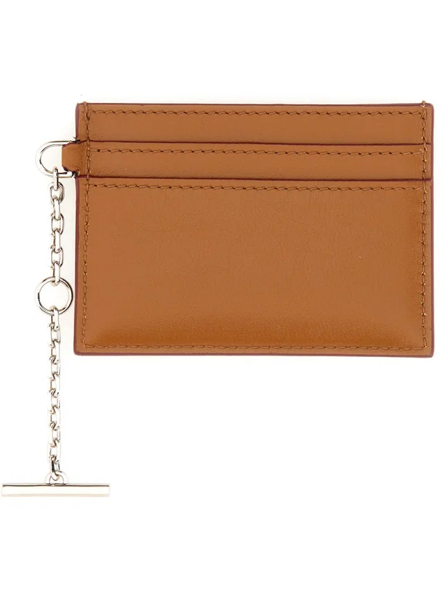 Alexander McQueen Leather Card Case — Buff Main: Wallets & Purses in Leather from HEWI