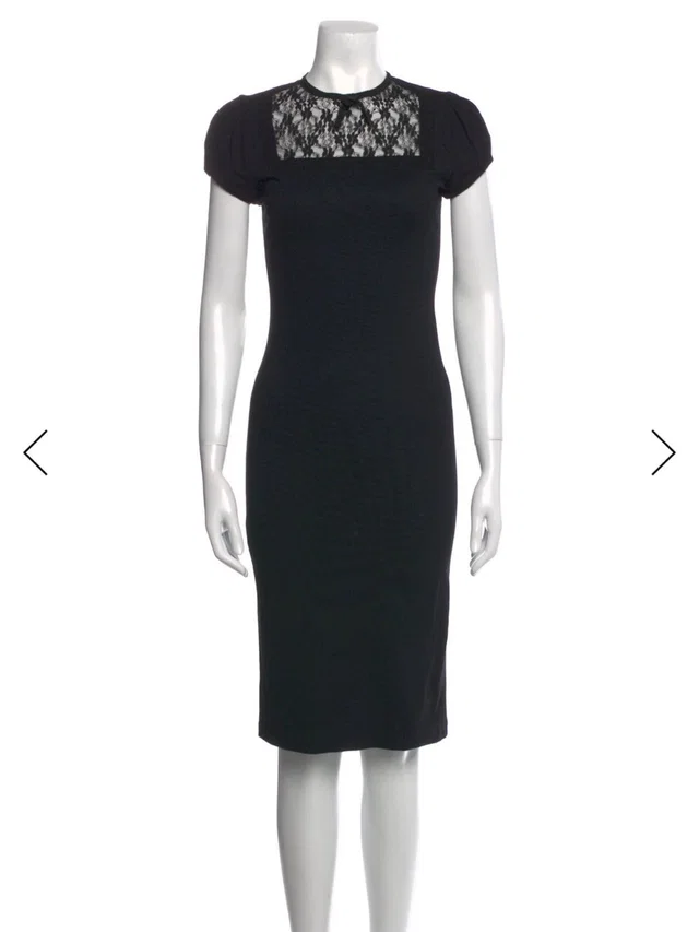 REDValentino Lace Yoke Midi Dress in black from Poshmark