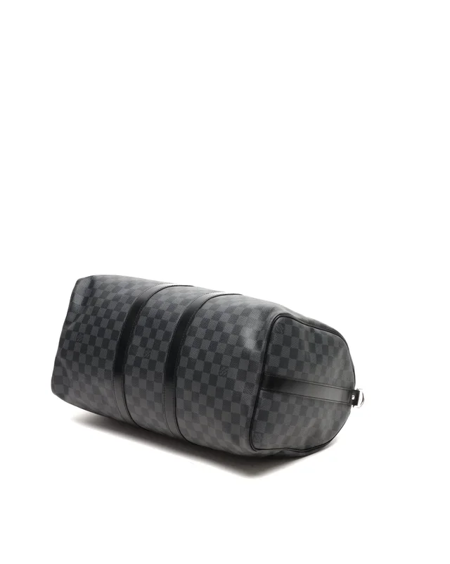 Louis Vuitton Damier Graphite Keepall 45 Bandoulière Weekend Bag in Grey Canvas from A Retro Tale, photo 5 of 9