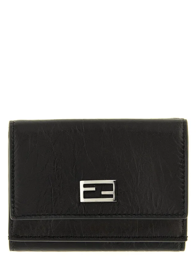 Fendi Tube Wallet — Black in Black Calfskin from HEWI