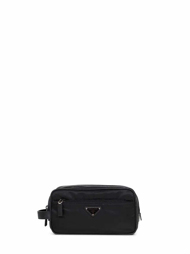 Prada Calf Leather Travel Wallet — Black in Black Calfskin from HEWI