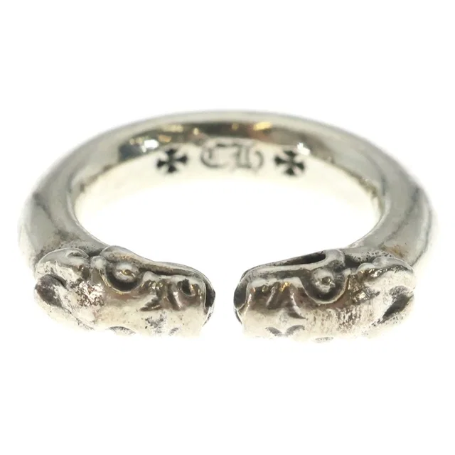 Chrome Hearts Double Dog Ring Silver in Silver from The Reluxe