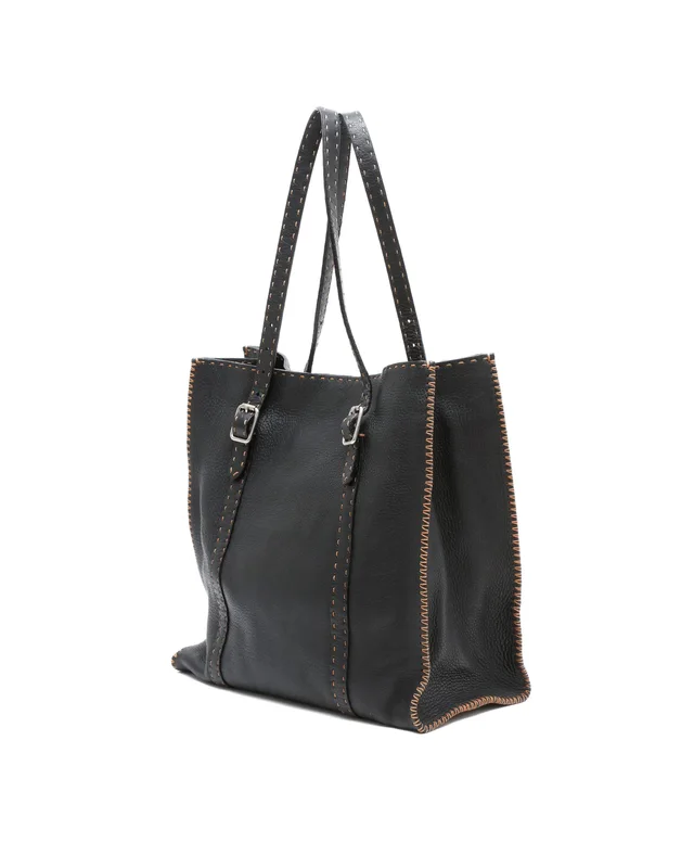 Fendi Selleria Stitch Tote Bag in Suede from A Retro Tale, photo 3 of 9