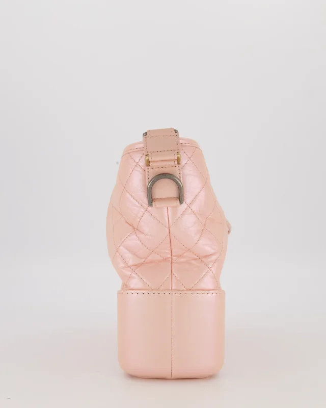 Chanel Large Gabrielle Bag in Light Pink Crumpled Calfskin Leather with Mixed Hardware in Pink Calfskin from Sellier, photo 4 of 19