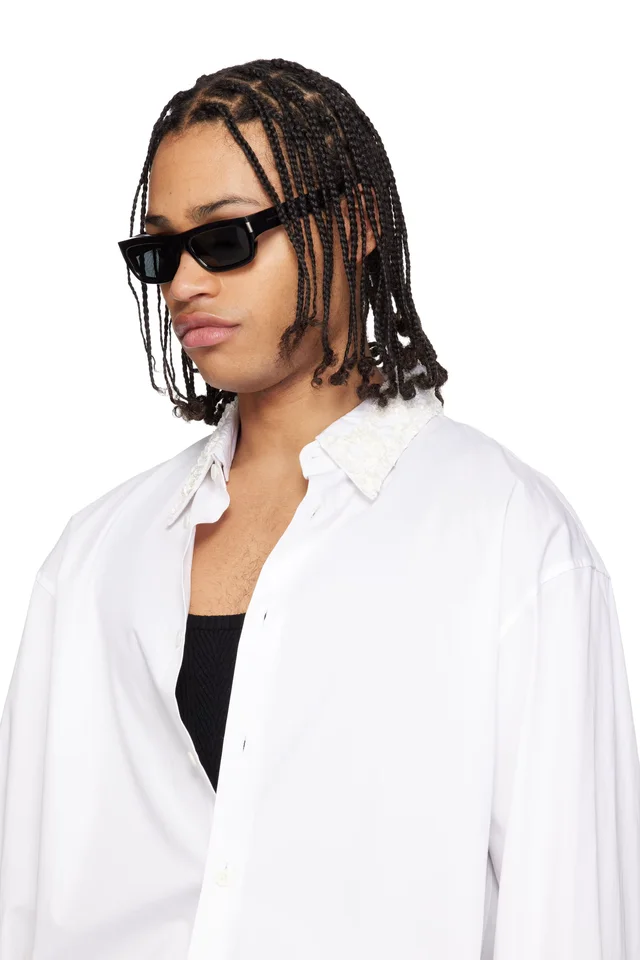 Saint Laurent Black SL 837 Sunglasses, photo 4 of 4 from SSENSE