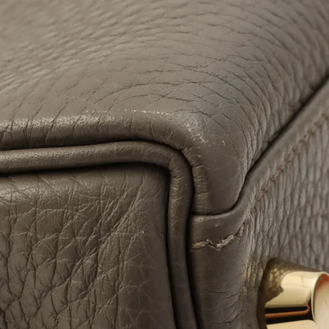 Hermès 2016 Kelly 28 Etoupe in Taupe Clemence leather from VINTAGE QOO TOKYO, photo 13 of 14
