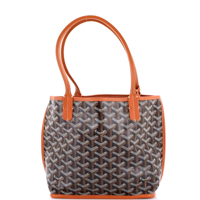 Goyard Anjou Reversible Tote Coated Canvas Mini in brown|red Coated canvas from Rebag, photo 1 of 1
