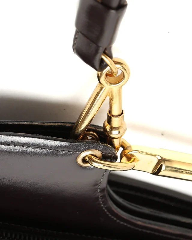 Dior 1970s Monogram Top Handle Clutch Bag in Coated canvas from A Retro Tale, photo 6 of 10