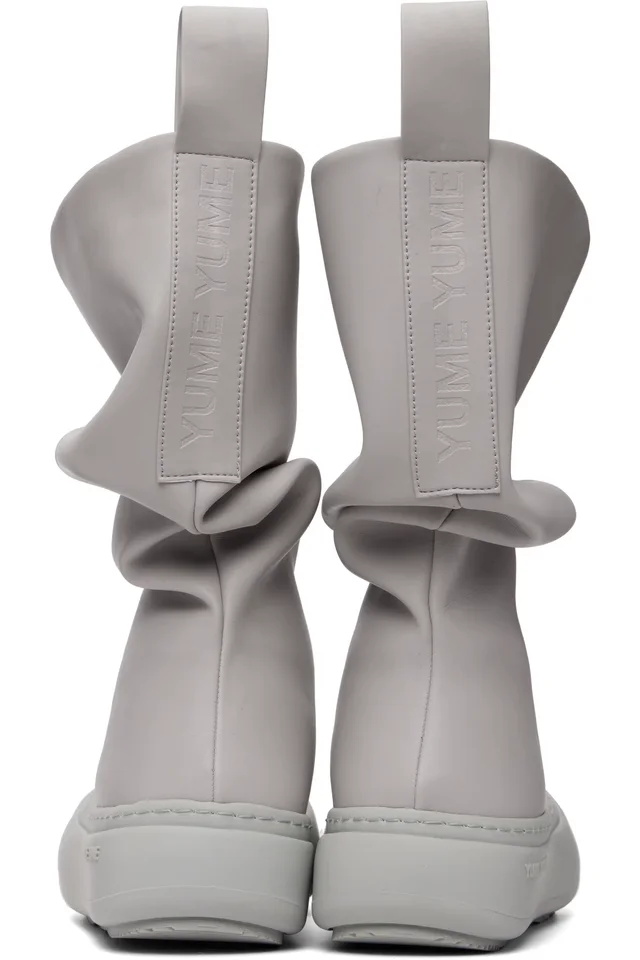 YUME YUME SSENSE Exclusive Gray Low Fisherman Boots, photo 2 of 5 from SSENSE