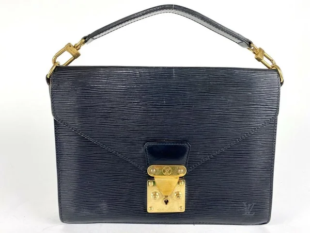 Louis Vuitton Biface Noir Epi Black Satchel in Black from Bagriculture