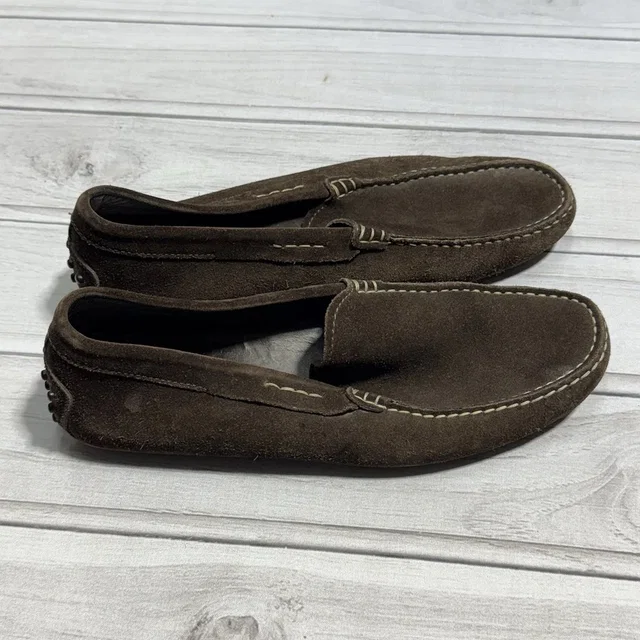 Tod's Driving Loafers Mens 7.5 Brown Suede Shoes Slip On Moccasins Casual in brown|red Suede from Poshmark