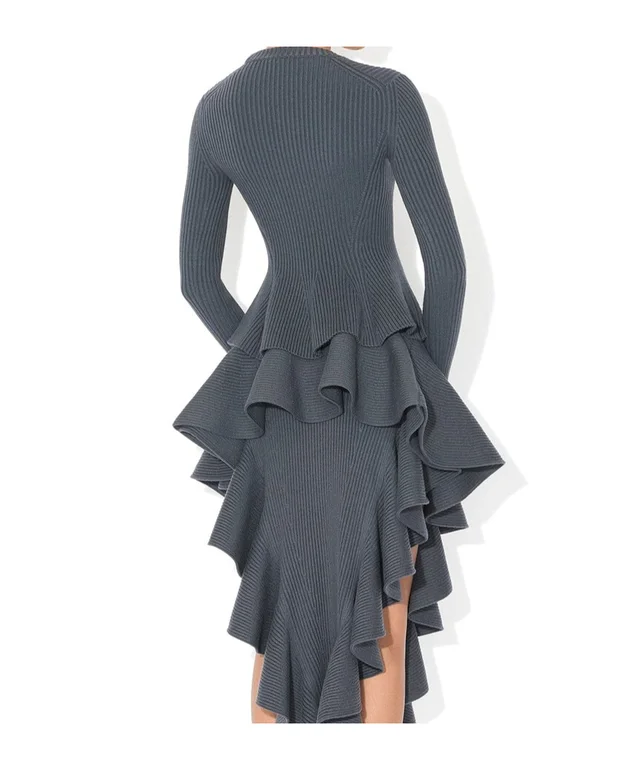 Alaia RIBBED PEPLUM TOP, photo 4 of 4 from SENSER