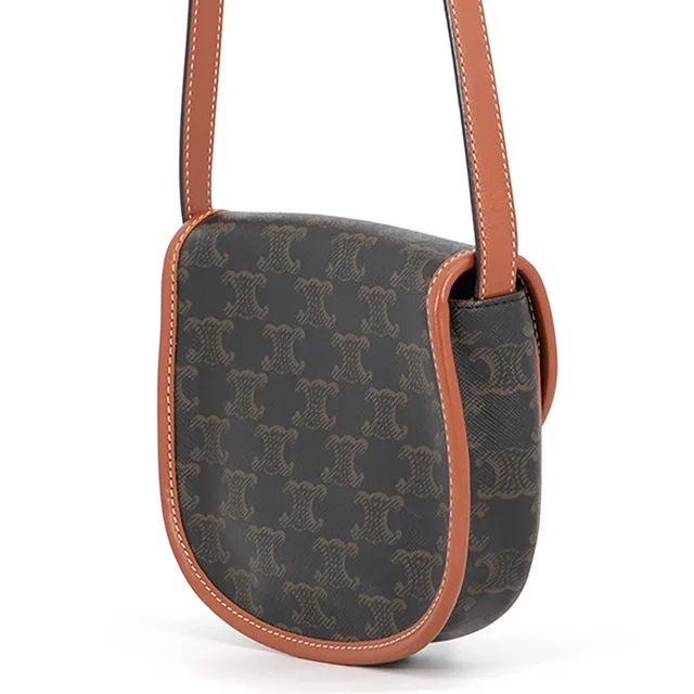 Celine Triomphe Mini Buzzas Shoulder Bag Tan196702BZJ.04LU PVC from GALLERY RARE, photo 2 of 2
