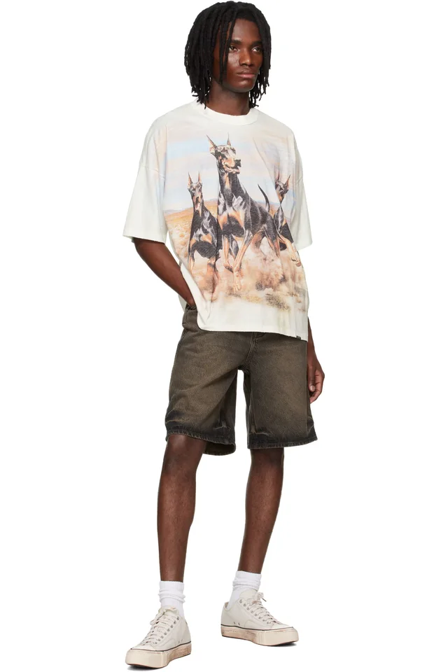 Represent Off-White Western Dobermans T-shirt, photo 4 of 4 from SSENSE
