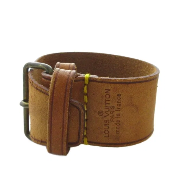 Louis Vuitton Poignet Handle Fixed Belt Logo Leather Brown in Brown Leather from The Reluxe