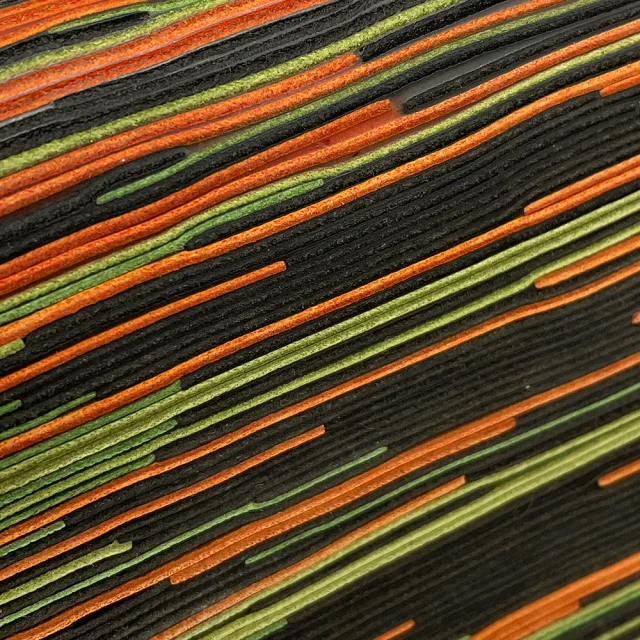 Hermès Kelly Sellier Black/Orange/Green Vibrato Gulliver Size 28 in Black from GALLERY RARE, photo 16 of 21