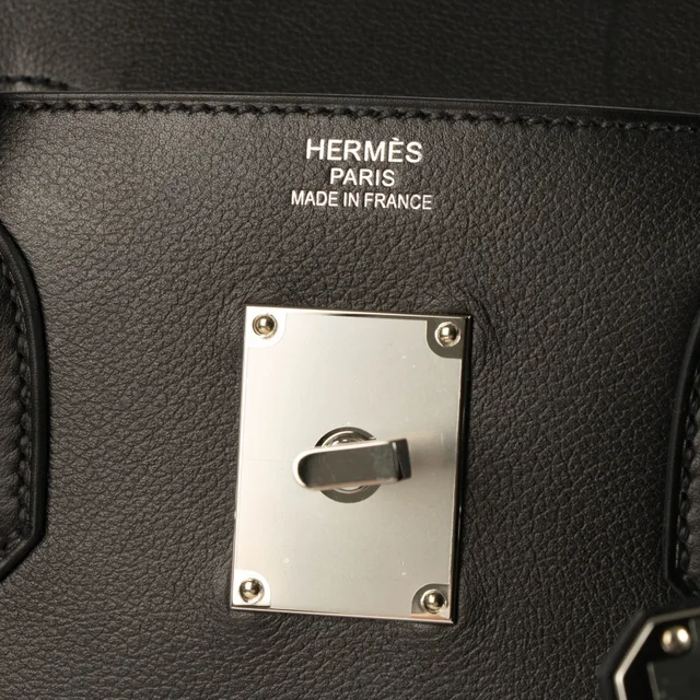 Hermès HAC Rock 40 Black Evergrain PHW in Black Leather from Labellov, photo 12 of 16