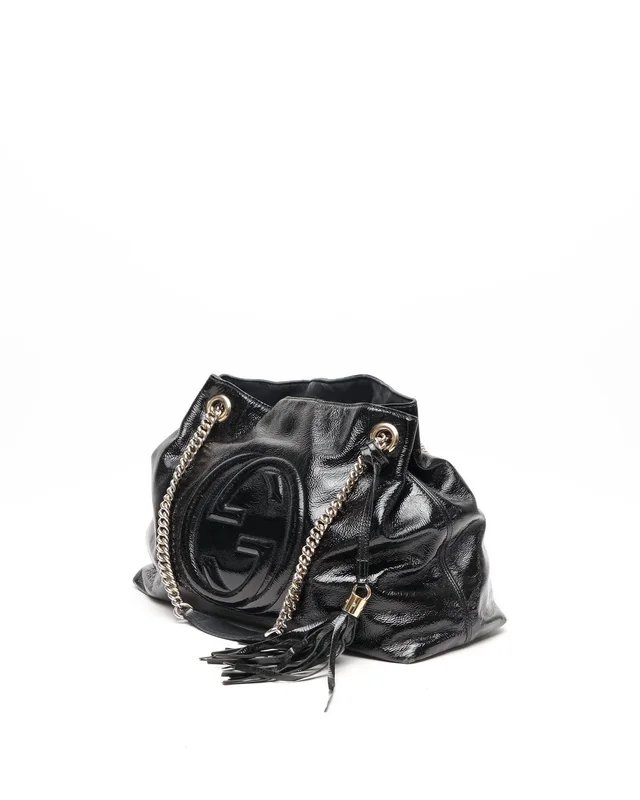 Gucci Patent Soho Chain Tote Bag in Patent leather from A Retro Tale, photo 2 of 15