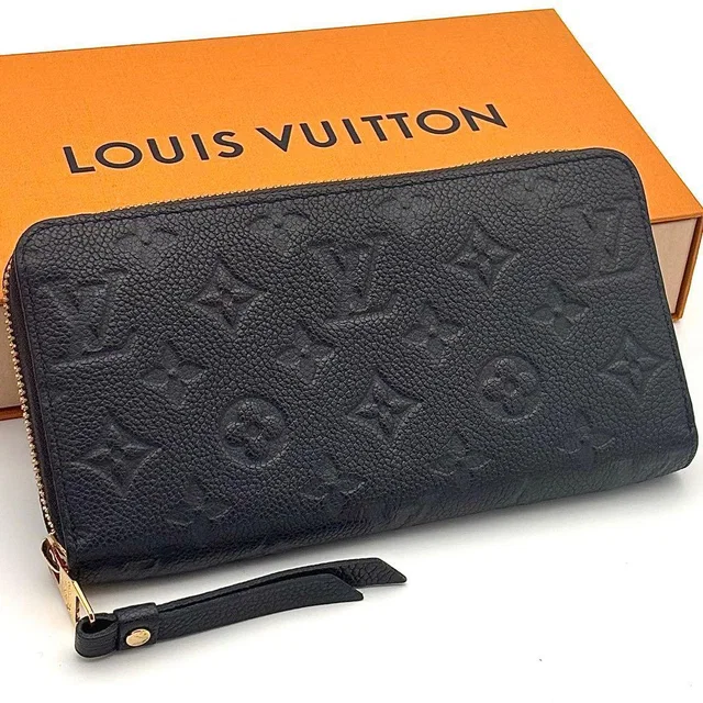Louis Vuitton Zippy Wallet Monogram Dark Navy in Navy from The Reluxe