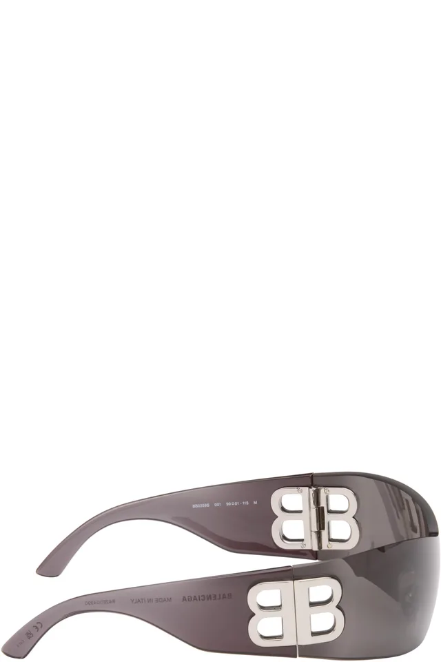 Balenciaga Gray Bossy Sunglasses, photo 2 of 4 from SSENSE