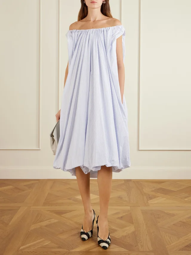 JACQUEMUS The Lavande midi dress in White, photo 2 of 2 from NET-A-PORTER (Canada)