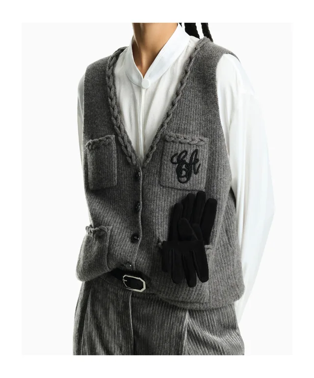 Emporio Armani V-Neck Knitted Vest, photo 2 of 2 from SENSER