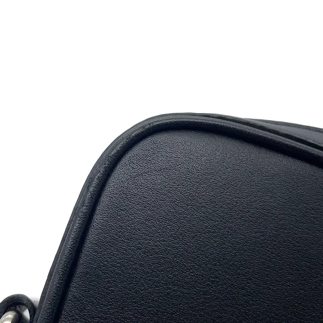Celine logo messenger bag Black194503DOT Leather in Leather from GALLERY RARE, photo 10 of 18