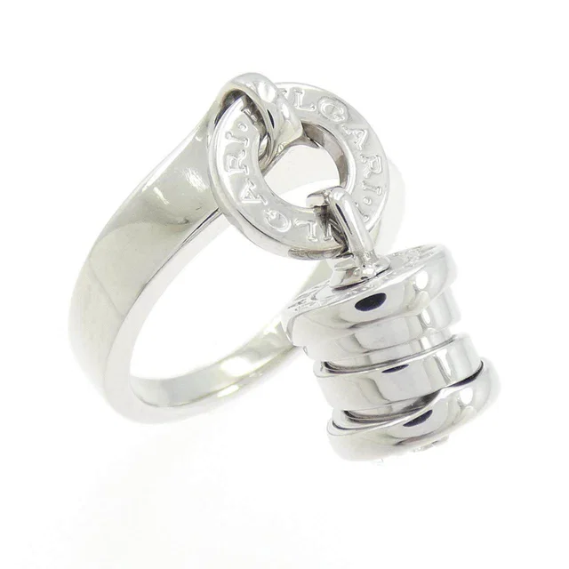 Bvlgari B.zero1 750 White Gold Diamond Ring Size 8 in White from LuxUness