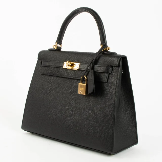 Hermès Kelly 25 Black Epsom GHW in Black Epsom leather from Labellov, photo 4 of 6