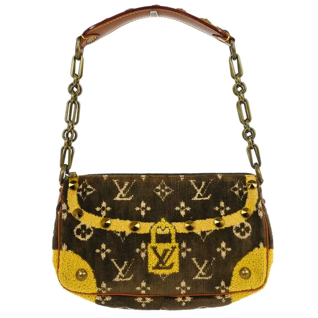 Louis Vuitton Monogram Trompe L'oeil Pochette Accessoires M92710 in Velvet from AMORE Vintage Tokyo