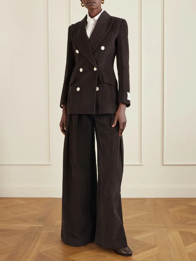S.S.DALEY Eilidh cotton-corduroy wide-leg pants in Brown, photo 2 of 2 from NET-A-PORTER (Canada)