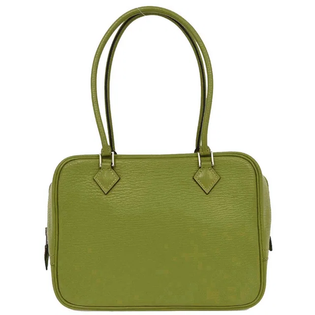 Hermès Anis Green Chevre Myzore Mini Plume Handbag in Green Goatskin from AMORE Vintage Tokyo