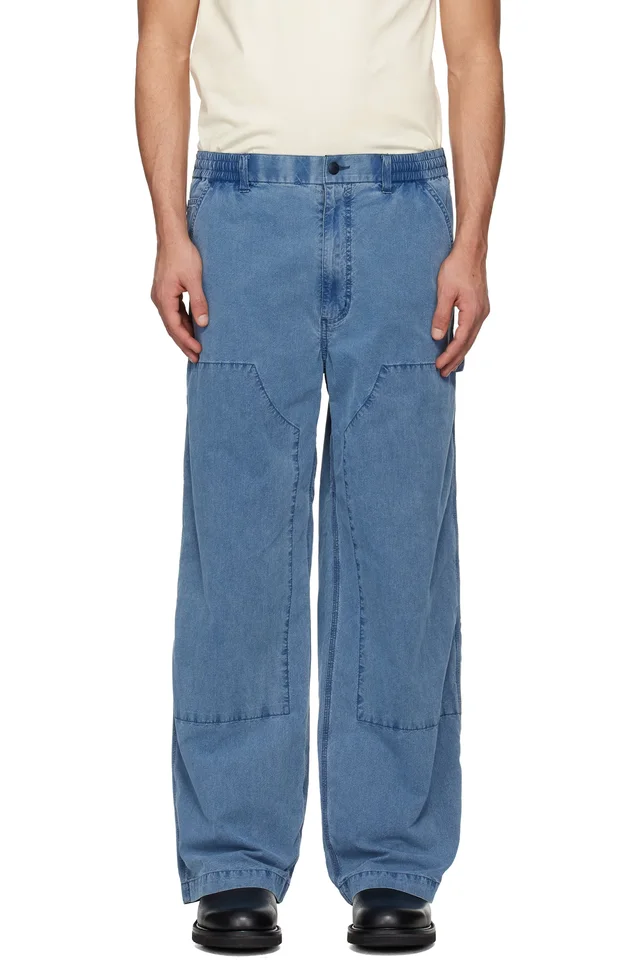 nanamica Blue OOAL Weather Denim Deck Pants, image 1 of 1 from SSENSE