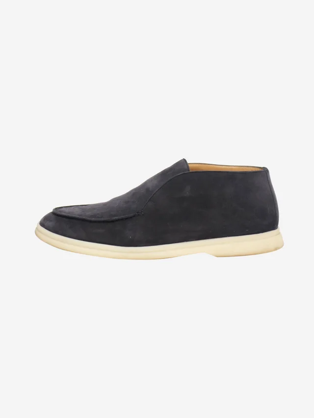 Loro Piana Dark blue Open Walk suede shoes - size EU 41 in Blue Suede from Sign of the Times