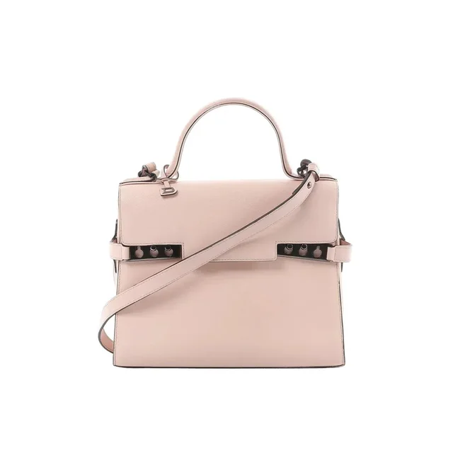 Delvaux Tempête MM Leather 2Way Handbag in Pink in white|neutral Leather from Her-Age, photo 1 of 1