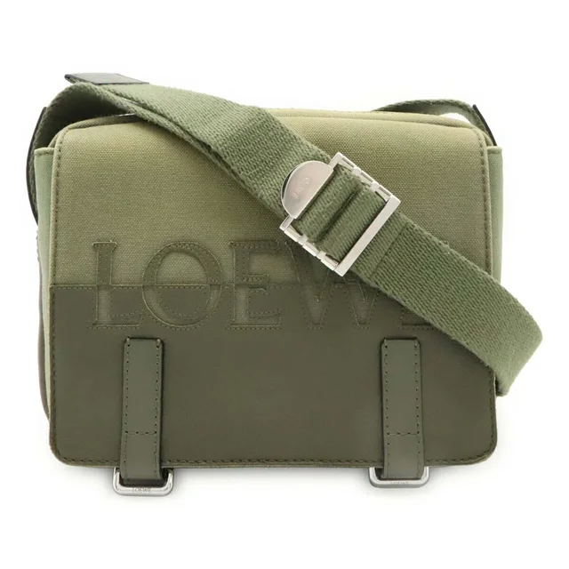 Loewe Military Bag Xs Shoulder Bag, Canvas And Leather, Khaki Green, B314a72x01 in green Canvas from Poshmark